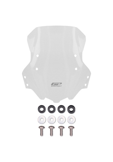 Gp Kompozit Benelli Trk 502 / 502x 2018-2023 Uyumlu Ön Cam Şeffaf 41 Cm