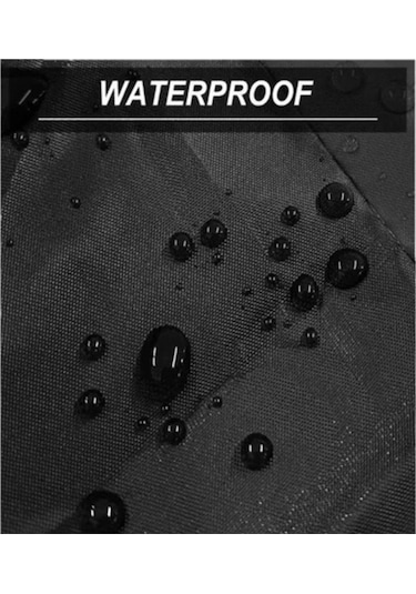 Kuba Çita 180-fc Arka Çanta Uyumlu Siyah Motosiklet Branda Su Geçirmez Dayanıklı Kumaş