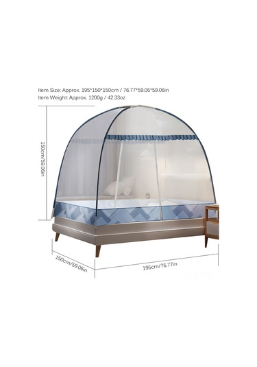 Padalink Pratik Taşınabilir Sineklik, Seyahat Ve Kamp İçin Katlanabilir Yatak Tülü, Rastgele Renk 1.5m Çok Renkli