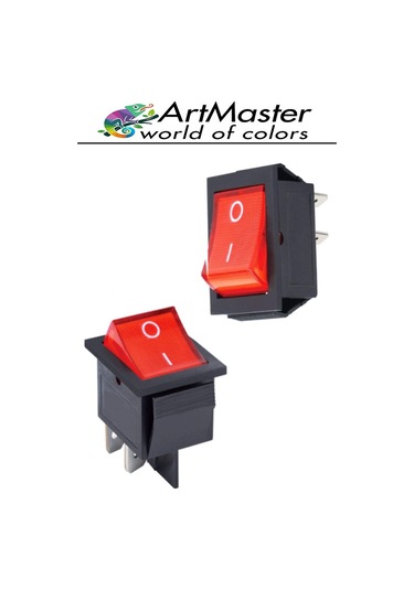 Kırmızı Siyah Elektrik Devresi Anahtarı 10 Adet On Off Açma Kapama Devre Anahtarı Aç Kapa Deney Elektirik Açma Kapama