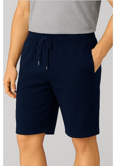 Wingetstar Cepli Bağcıklı Erkek Bermuda Şort Lacivert