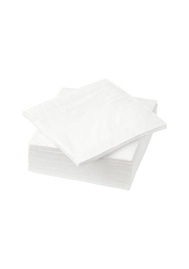 Ikea Fantastısk Peçete Beyaz 50'li 24 x 24 CM