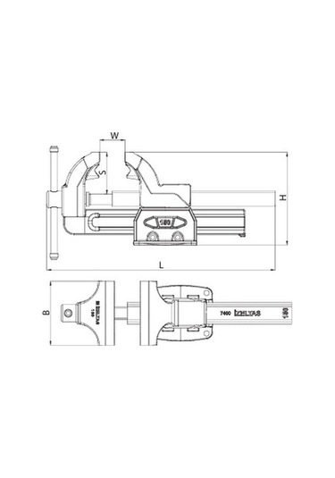 İzeltaş 14000005070 Tesviyeci Mengene 100 MM