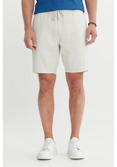 Erkek Acık Grı %100 Pamuk Comfort Fit Beli Bağlamalı Flamlı Yan Cep Şort Açık Gri Erkek Acık Grı %100 Pamuk Comfort Fit Beli Bağlamalı Flamlı Yan Cep Şort Açık Gri