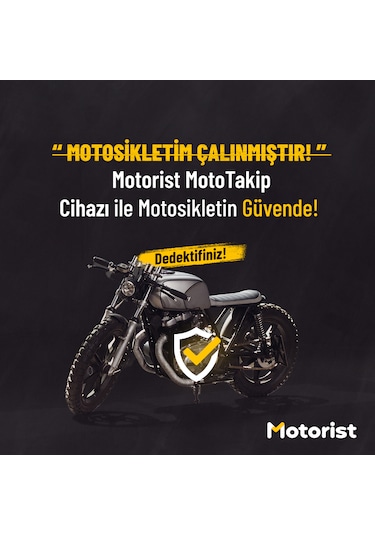 Motorist Motosiklet Takip Sistemi 12 Ay + Siren/buzzer Motorda S