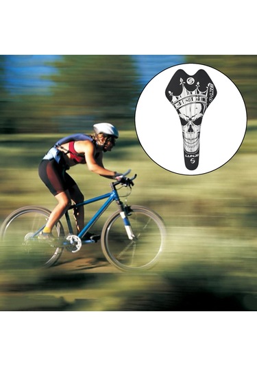 Homyl Yol Bisikleti Eyer Yarış Spor Dağ Yumuşak Yastık Gümüş Gümüş