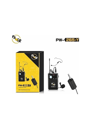 Pawer Pw-265y Kablosuz Uhf Yaka-headset Kafa Mikrofonu
