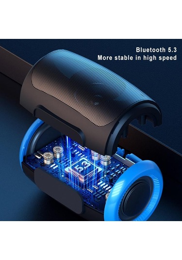 Tsn-1 Taşınabilir Hoparlör Kablosuz Bluetooth Hoparlörler 5.3 Stereo Fm/sd/usb Disk/aux Modları İle Su Geçirmez Dış Mekan İçin Hifi Ses