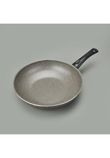 Mehtap Wok Tava - Gri - 30 Cm Gri