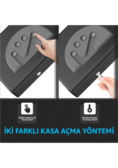 Mühlen Gunsafe 15D Dijital Şifreli Taşınabilir Çelik Silah Kasası