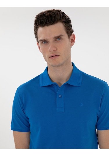 Pierre Cardin Erkek Saks Tişört Basic 50302561-vr045 Saks