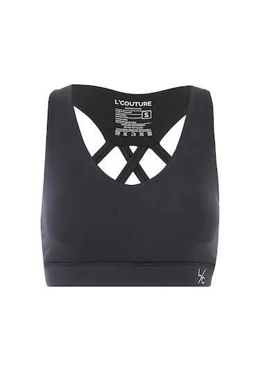 L Couture Ayarlanabilir V - Yaka Spor Sütyeni 0 Siyah