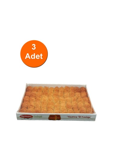 Kardeşler İnce Sarma Kızarmış Tel Kadayıf Kutu 3 x 700 G