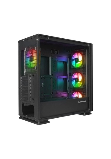 Rampage VANGUARD V2 Siyah Mesh Easy Temperli Cam E-ATX Big-T Oyuncu Kasa