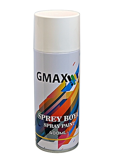 Gmax Beyaz Sprey Boya 400ml 300gr 12 Adet