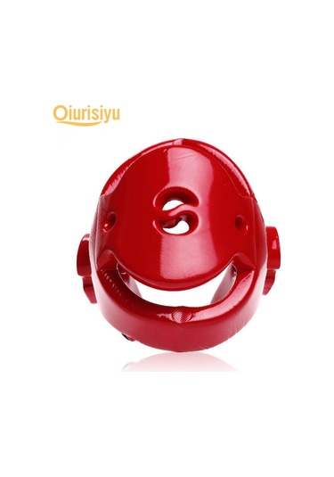 Kırmızı Boks Taekwondo Muay Thai Kask Baş Koruma Koruyucu Eğitim Dişlisi Kırmızı