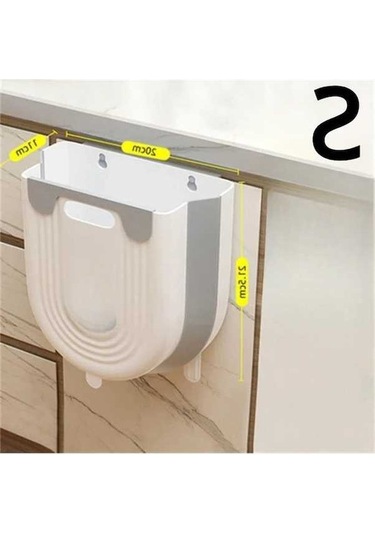 Maoyaya Mutfak Katlanır Asılı Çöp Tenekesi Ev Banyo Dolabı Duvara Monte Çok Renkli, Pratik Tasarım Çok Renkli