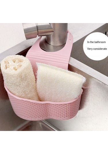 Qingmipy Küçük Mutfak Sulama Vanası Sponge Tutucu Abs Plastiği Hijyenik Su Akışı İle Evcil Temizlik Aleti Gri 15x5x12 Cm Yeşil