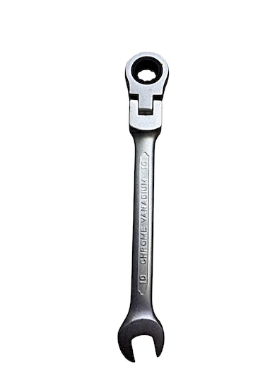 10mm Mafsallı Cırcır Kombine Anahtar