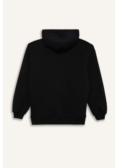Defacto Relax Fit Kapüşonlu Basic Düz Kalın Sweatshirt D9935ax25wnbk81 Siyah Defacto Relax Fit Kapüşonlu Basic Düz Kalın Sweatshirt D9935ax25wnbk81 Siyah