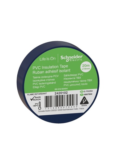Schneider Mavi PVC İzolasyon Bandı 20mt*19mm 2420102