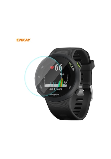 Garmin Forerunner 45 / 45s İçin Enkay Hat-prince 0.2mm 9h 2.15d Kavisli Kenar Temperli Cam Ekran Koruyucu Film İzle