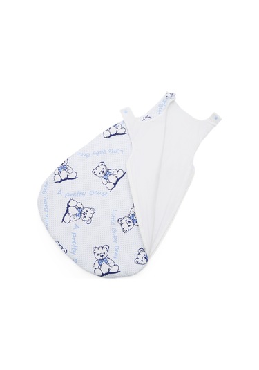 Esma Bebe Uyku Tulumu Mavi Ayıcık Desen/0-12 Ay