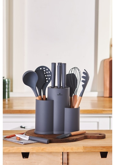Karaca  Burby 14 Parça Bıçak Seti Gri