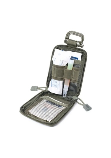 Maiyame Molle Uyumlu 1000d Nilon Acil Tıbbi Eşya Ve Edc Gereçleri Organize Edici Çanta - Çamur Rengi Çok Renkli