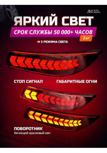 Automento Lada Priora 2 Arka Tampon İçin Reflektörler 209895390