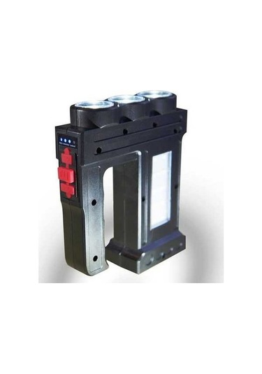 Funtree Işıklı Parlak Led El Feneri, 1000 Yüksek Lümen, Siyah Model, 1000 Lümen Siyah El Feneri Siyah