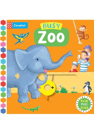 Busy Zoo: A Push, Pull, Slide Book