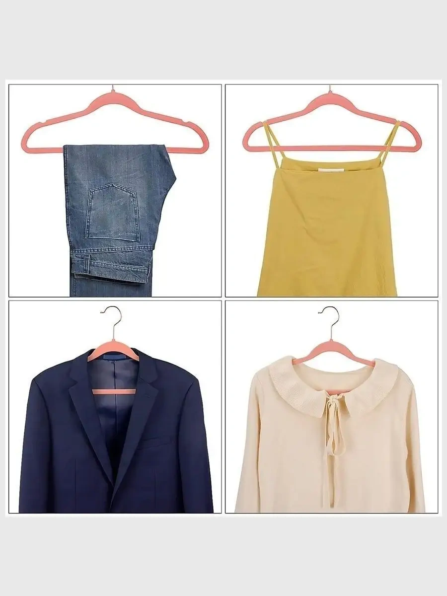 X-company Kadife Elbise Askısı 10'lu Set 70115725 Pembe