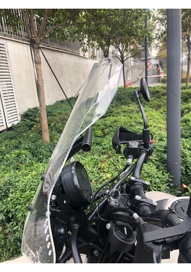 Royal Enfield Himalayan 450 Tur Cami 55cm Yükseklik Şeffaf Ürün