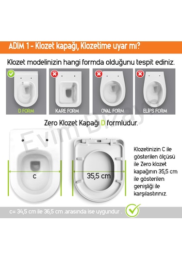 Aqua Bagno Zero Yavaş Kapanan Klozet Kapağı - Duroplast