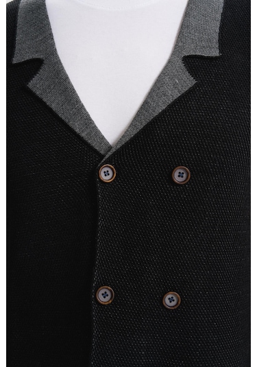 Arma Erkek Slim Fit Örme Likralı Pike Yelek Kısa Kollu, %90 Akrilik %10 Wool K0yyo0857 Siyah Arma Erkek Slim Fit Örme Likralı Pike Yelek Kısa Kollu, %90 Akrilik %10 Wool K0yyo0857 Siyah