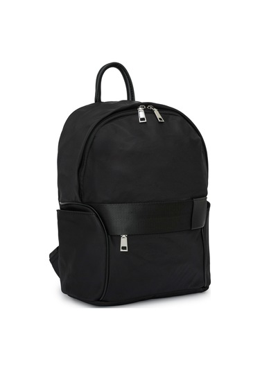 Cambirdge Polo Club Fermuarlı Yan Cepli Kadın Sırt Çantası Mb19 Siyah
