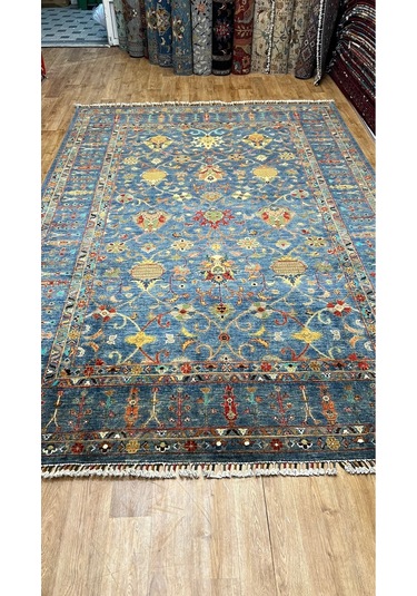 El Dokuma Afghan Halısı Mor