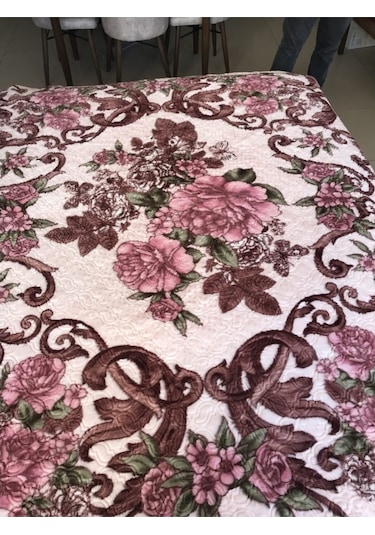 Aksu Desenli Battaniye Tek - Çift Kişilik (545371808)