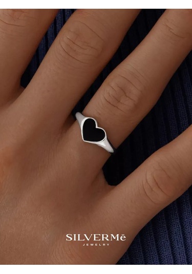 Sılverme 925 Ayar Gümüş Kalp Yüzük. 177167478 Gümüş