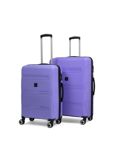 Lucas Polipropilen Kırılmaz Valiz, Orta Boy&büyük Boy Mor