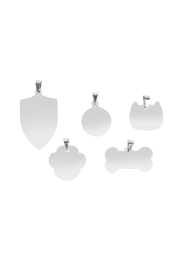 Two Trees Pet Kimlik Etiketi Dıy Lazer Gravür İçin Paslanmaz