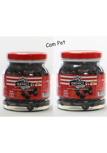 Gemici Zeytinleri Süper Siyah Zeytin 2 x 1 KG