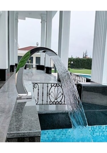 DEV PASLANMAZ 500x1000 mm Lüks Model Havuz Şelale AISI 316 Kalite