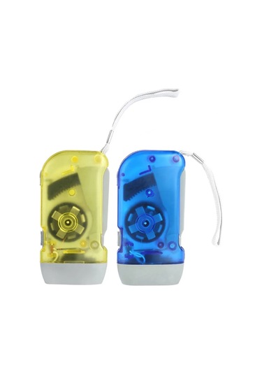 Yeni 3 Led El Basarak Dinamo Krank Güç Rüzgar Up El Feneri