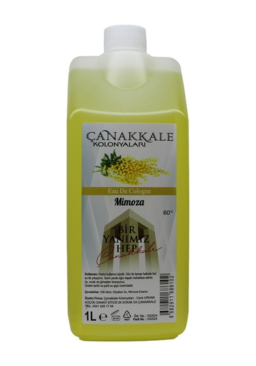 Çanakkale Kolonyaları Mimoza Çiçeği Kolonyası 1 L