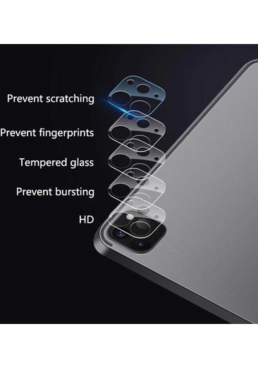 Apple Uyumlu iPad  Pro 11 / 12.9 2020 2021 Cam Kamera Lens Koruyucu