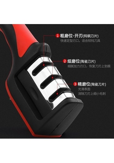 Createtech Wn Ulzyvf Mutfak İşlevli Dört Çok Bileyici, Bileme Bıçak Aşamalı Aparatı He