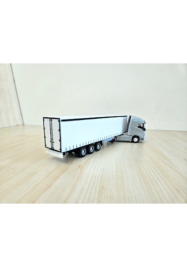 1/64 Ölçek Gri Volvo Fh4 Tır Maketi 25 Cm Boy