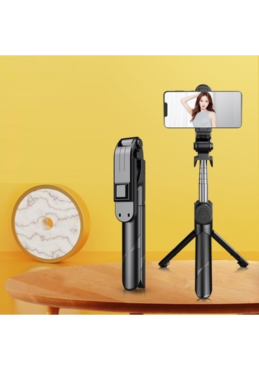 Cbtx Xt02p Mini Bluetooth Canlı Tripod Selfie Stick Siyah